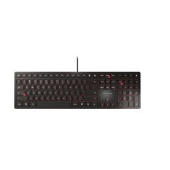 CHERRY KC 6000 SLIM, Ultra-Flat Design Keyboard, EU Layout (QWERTY), Wired (USB-A Connection), Quiet, Durable Key Labell